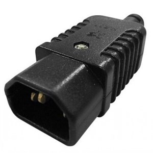 Rewirable Male C14 IEC Plug 10Amp Plug